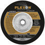 FlexOVit® 9" X 1/8" X 5/8" - 11 FLEXON® 30 Grit Zirconia Alumina Grain Type 27 Spin-On Depressed Center Grinding Wheel