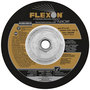 FlexOVit® 9" X 1/4" X 5/8" - 11 FLEXON® 24 Grit Zirconia Alumina Grain Type 27 Spin-On Depressed Center Grinding Wheel