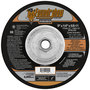 FlexOVit® 9" X 1/4" X 5/8" - 11 Foundryhog® 24 Grit Premium Blend Grain Type 27 Spin-On Depressed Center Grinding Wheel