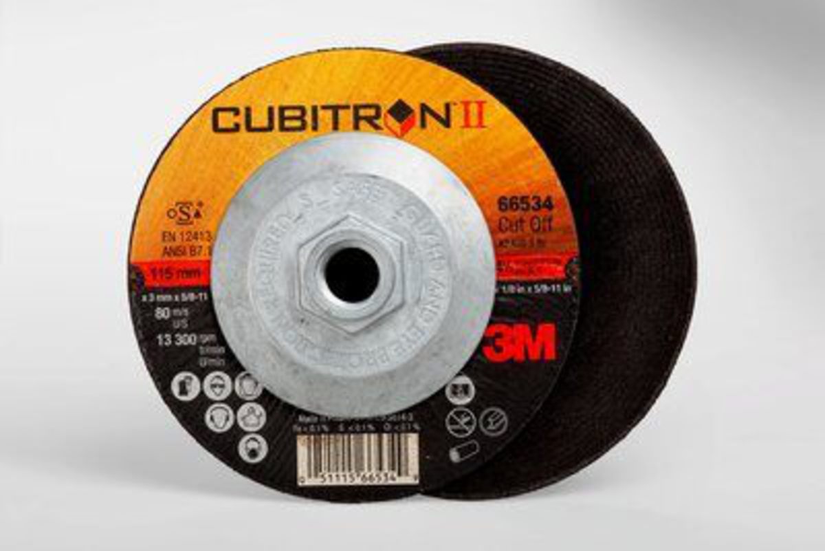 3M™ 7100094770 Cubitron™ II 3 x .035 x 1/4 66513 T1, Cut-Off Wheel