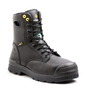 Workwear Outfitters™ Size 4 Black Terra® Leather Composite Toe Boots With High Traction / Anti F.O.D. Slip Resistant Rubber Outsole