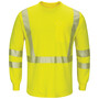 Bulwark® 4X Regular Hi-Viz Yellow Aramid/Lyocell/Modacrylic Flame Resistant Long Sleeve Shirt