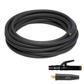 Direct™ Wire & Cable #1 Black Flex-A-Prene® Welding Cable 12'