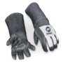 Miller® Large 12 1/2" White And Gray Cowhide/Pigskin Cotton/Fleece/Foam Lined MIG Welders Gloves