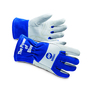 Miller® Medium 11 1/2" White And Blue Cowhide/Goatskin Wool Lined TIG/Multi-Purpose Welders Gloves