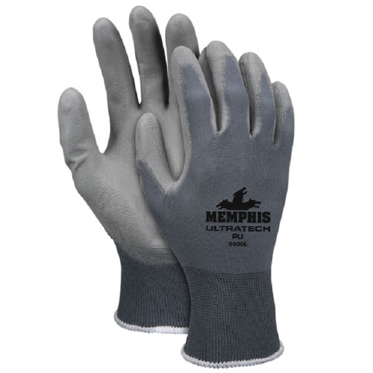 Memphis Small UltraTech 13 Gauge Cut Resistant Gray Polyurethane Palm