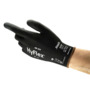 Ansell Size 7 HyFlex® Gauge 13 Black Polyurethane Palm Coated Work Gloves With Nylon Liner And Knit Wrist