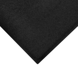 M+A Matting 3' X 6' Charcoal Nylon/SBR Rubber Brush Hog™ Floor Mat