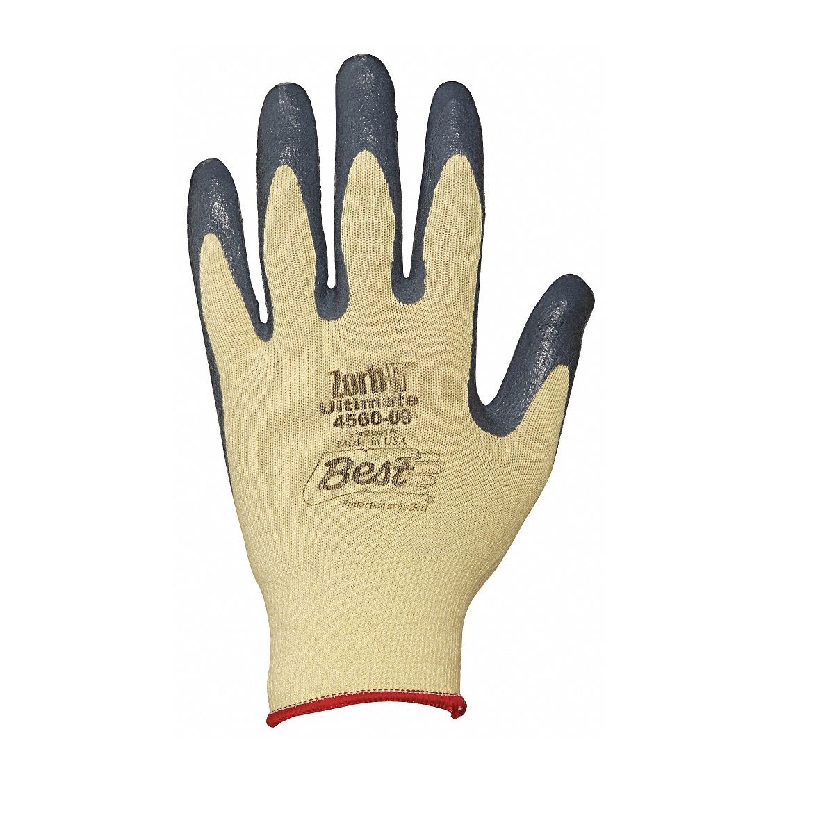 Showa Best 4560-08 Cut Resistant Gloves,Gray/Yellow,M,PR