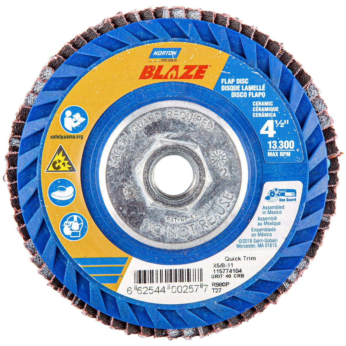 Aargo Heavy Duty 4 1/2 inch Velcro Clean & Strip Disc - 572028