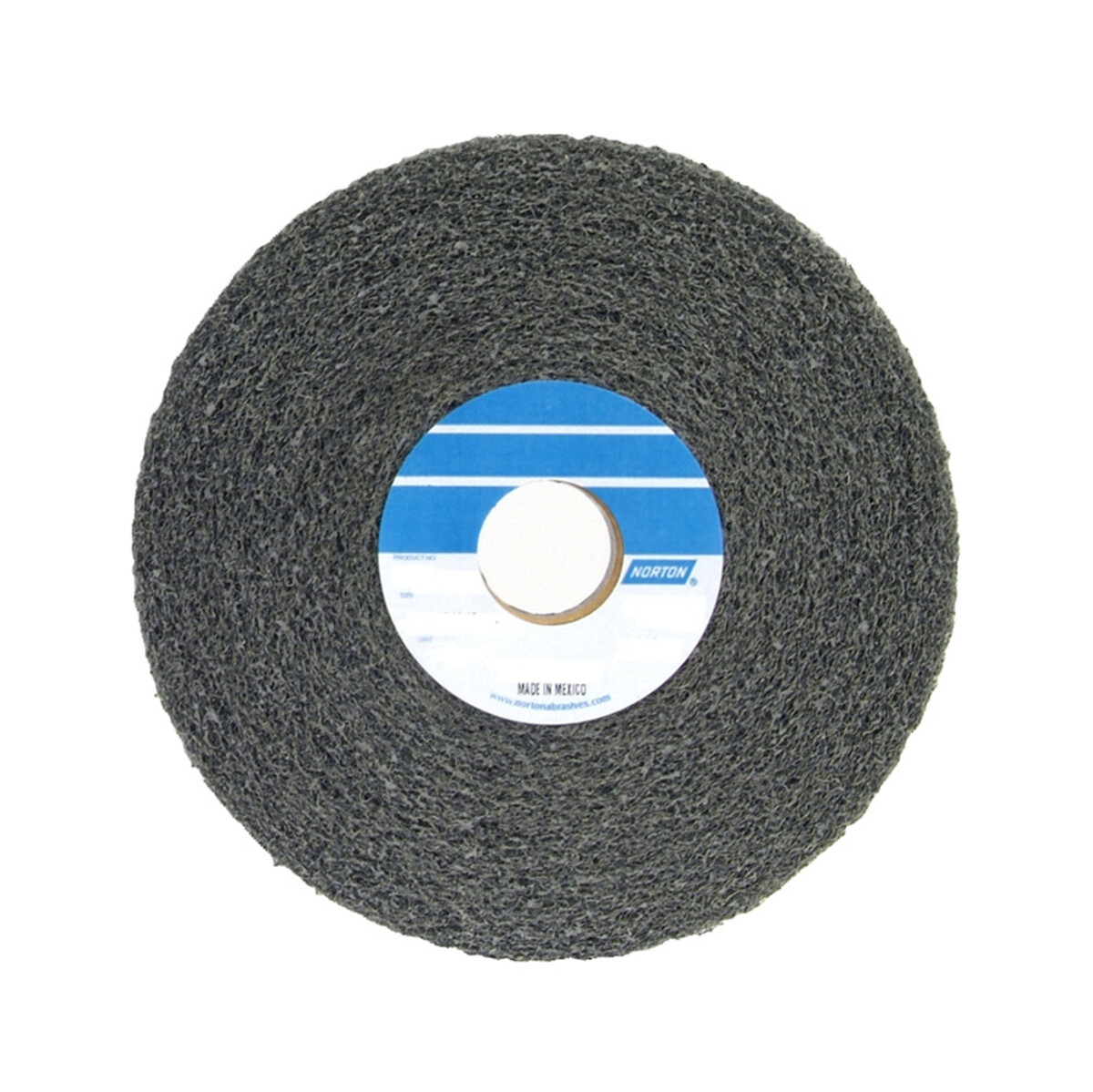 Norton 4 1/2 x 5/8 Medium Grade Silicon Carbide Bear-Tex Clean & Finish Gray Non-Woven Convolute Wheel