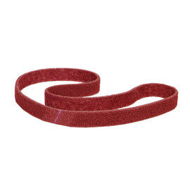 Norton® 2" X 72" Medium Grade Aluminum Oxide Bear-Tex Rapid Prep Red Non-Woven Narrow Backstand Belt