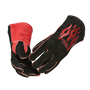 Lincoln Electric® One Size Fits Most 14" Black And Red Cowhide Cotton Lined Stick Welders Gloves