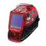 Lincoln Electric® VIKING™ 3350 Series Black/Red Welding Helmet With 3.74" x 3.34" Variable Shades 5 - 13 Auto Darkening Lens 4C® Lens Technology