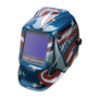 Lincoln Electric® VIKING™ 3350 Series Blue/Red/White Welding Helmet With 3.74" x 3.34" Variable Shades 5 - 13 Auto Darkening Lens 4C® Lens Technology