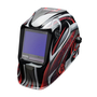 Lincoln Electric® VIKING™ 3350 Series Red/Black/Gray Welding Helmet With 3.74" x 3.34" Variable Shades 5 - 13 Auto Darkening Lens 4C® Lens Technology