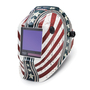 Lincoln Electric® VIKING™ 3350 Series Red/Blue/White Welding Helmet With 3.74" x 3.34" Variable Shades 5 - 13 Auto Darkening Lens 4C® Lens Technology