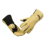 Lincoln Electric® Large 14" Black And Tan Cowhide FlameSoft™/Cotton Lined Stick/MIG Welders Gloves