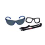 3M™ Solus™ Blue And Black Safety Glasses With Gray Anti-Fog/Anti-Scratch Lens