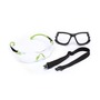 3M™ Solus™ Black And Green Safety Glasses With Clear Anti-Fog/Anti-Scratch Lens