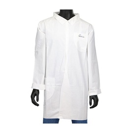 Protective Industrial Products Large White Posi-Wear® BA™ PosiWear BA Disposable Lab Coats