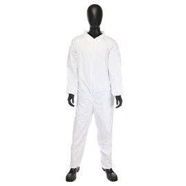 Protective Industrial Products 5X White Microporous Coated Polypropylene Disposable Coveralls