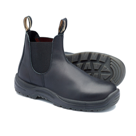 Blundstone Men's Size 6.5/Women's Size 8.5 Black #179 Leather Steel Toe Boots With TPU Sole