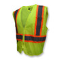 Radians Large Hi-Viz Green And Hi-Viz Orange RADWEAR® Self-Extinguishing Polyester/Mesh Vest