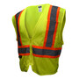 Radians X-Large Hi-Viz Green And Hi-Viz Orange RADWEAR® Polyester/Mesh Economy Vest