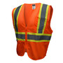 Radians Large Hi-Viz Orange And Hi-Viz Green RADWEAR® Polyester/Mesh Economy Vest