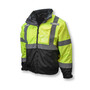 Radians Large Hi-Viz Green And Black RADWEAR® Weatherproof Polyester Oxford/DRW Jacket