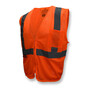 Radians X-Large Hi-Viz Orange RADWEAR® Self-Extinguishing Polyester/Mesh Economy Vest