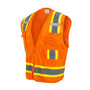 Radians Medium Hi-Viz Orange And Hi-Viz Green RADWEAR® Polyester/Mesh Vest