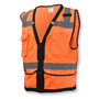 Radians X-Large Hi-Viz Orange RADWEAR® Polyester/Mesh Heavy Duty Vest