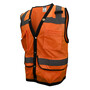 Radians Large Hi-Viz Orange RADWEAR® Polyester/Mesh Heavy Duty Vest