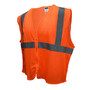 Radians Small - Medium Hi-Viz Orange RADWEAR® Polyester/Mesh Economy Vest