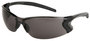 MCR Safety® Backdraft® Black Safety Glasses With Gray MAX3™ Hard Coat Lens