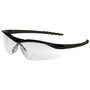 MCR Safety® Dallas™ Black Safety Glasses With Clear Duramass® Hard Coat Lens