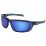 MCR Safety® USS Defense® Blue Safety Glasses With Blue Diamond Mirror Polarized Lens