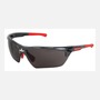 MCR Safety® Dominator™ 3 Black And Red Safety Glasses With Gray MAX6™ Anti-Fog Lens