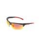 MCR Safety® The Dominator™ DM3 Black Safety Glasses With Amber MAX6™ Anti-Fog Lens