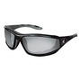MCR Safety® Reaper™ Black Safety Glasses With I/O Clear Mirror UV Anti-Fog Lens