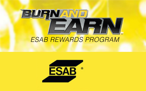 Burn and Earn. ESAB Rewards Program.