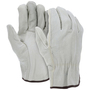 MCR Safety® Medium White Cowhide Unlined Drivers Gloves