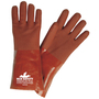 MCR Safety Large Red PlyFlex Jersey Lined PVC Chemical Resistant Gloves