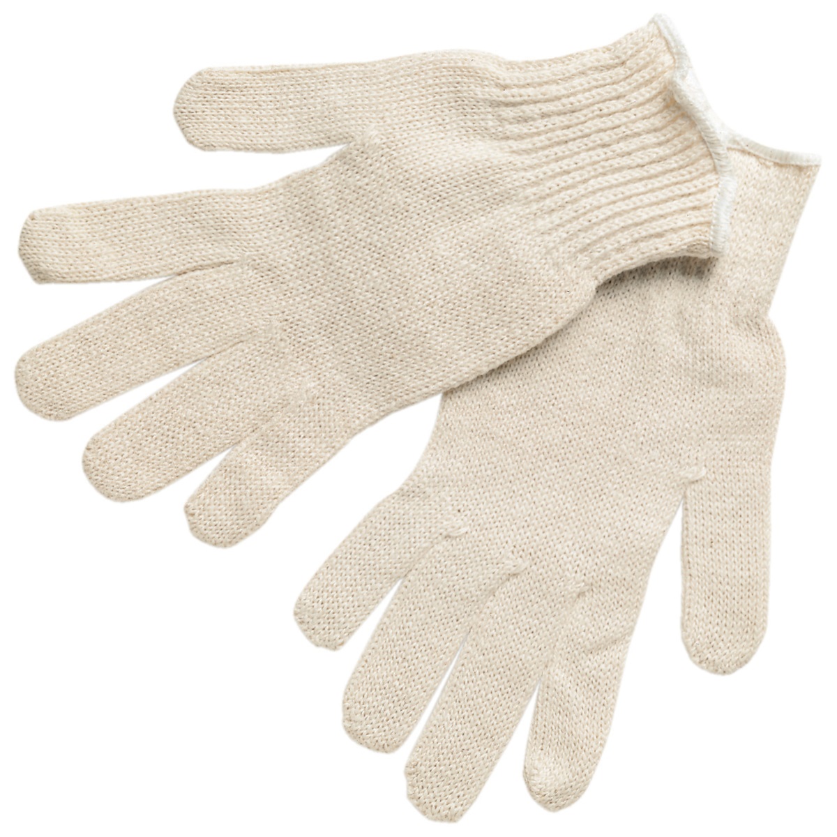 Airgas - MEG9637XSM - Memphis Glove Gray X-Small 7 Gauge Cotton And  Polyester String Knit Work Gloves With Knit Wrist