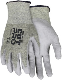 MCR Safety Large Cut Pro® 18 Gauge Aramid - ARX® / Steel Cut Resistant Gloves With Polyurethane Coated Palm and Fingertips