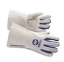 Miller® Medium 12 1/2" White And Blue Cowhide/Pigskin/Goatskin Cotton/Fleece Lined MIG Welders Gloves