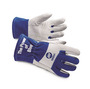 Miller® X-Large 11 1/2" White And Blue Cowhide/Goatskin Wool Lined TIG/Multi-Purpose Welders Gloves