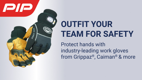 PIP. Protect hands with industry-leading work gloves from Grippaz®, Caiman® & more.